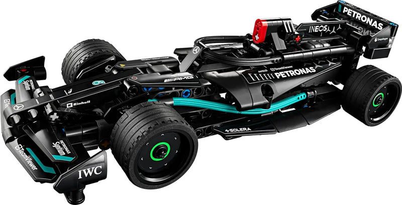 Race car toy with pull-back action
